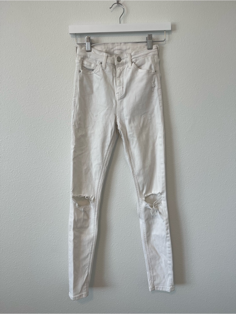 Topshop White Jaime High-waist Skinny Jeans
